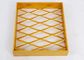 Tấm ốp lưới kim loại nhôm mở rộng 3,5mm 4,0mm vàng với khung chống axit