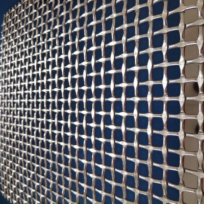 Khung lưới thép dệt kim loại trang trí bằng đồng thau cổ kính cho kiến ​​trúc