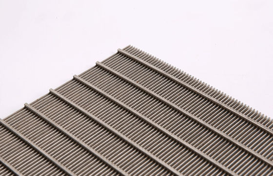 Stainless Steel Wedge Wire Screen Filters Panel mở khe liên tục