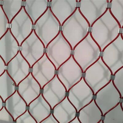 Dây thép không gỉ 7 * 19 Lưới cáp có lưới hoàn thiện bằng nhựa PVC cho hàng rào trang trí
