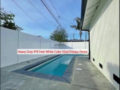 Heavy Duty 6 * 8 Feet màu trắng Vinyl hàng rào riêng tư