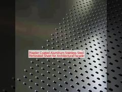 Bột phủ nhôm thép không gỉ tấm lỗ cho mặt tiền kiến trúc