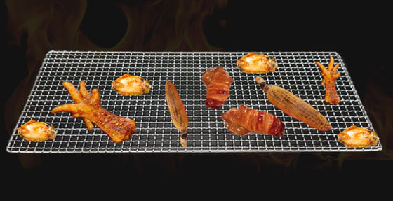 304 Stainless Steel BBQ Grill Mesh 165-550mm Vòng chống nhiệt độ cao