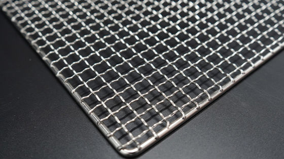 304 Stainless Steel BBQ Grill Mesh 165-550mm Vòng chống nhiệt độ cao