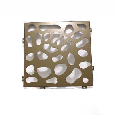 Mặt tiền kim loại đục lỗ PVDF trong nhà 1500x2500mm Lưới trang trí