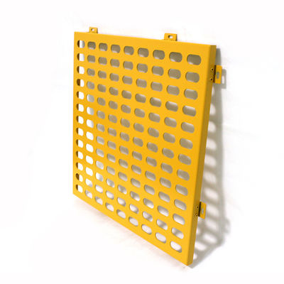 Mặt tiền kim loại đục lỗ PVDF trong nhà 1500x2500mm Lưới trang trí