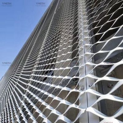 Nhôm mở rộng kim loại lưới 4x8 feet lỗ nhỏ kim cương mẫu