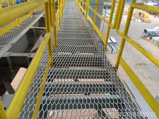 Hàng rào kim loại giãn nở bằng thép không gỉ 304, lỗ hình lục giác