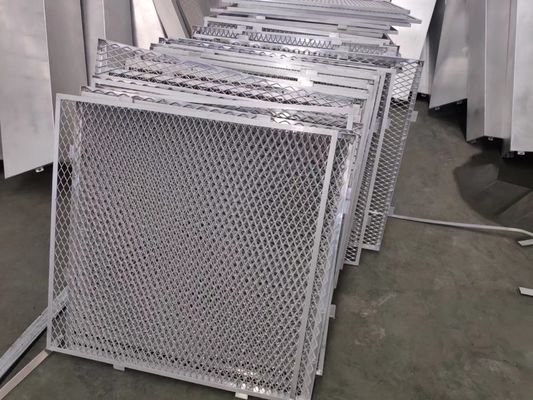 Màng kim loại mở rộng phủ bột trắng cho mặt tiền tường
