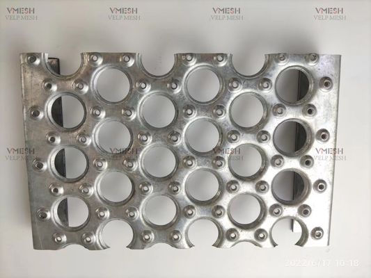 Mái lưới an toàn không trượt bằng lỗ tròn nhôm 3,5mm cho các bước đi cầu thang