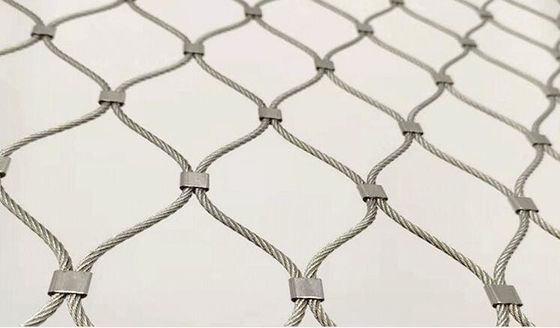 Lưới cáp thép không gỉ 80x80mm cho lồng thú trong sở thú