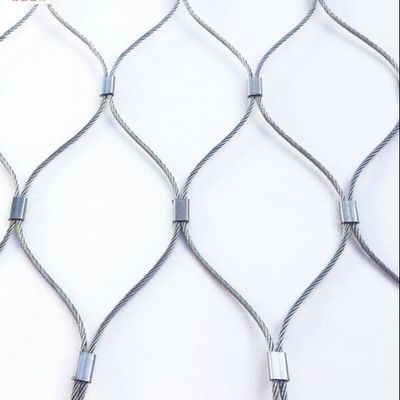 Hàng rào lưới thép không gỉ cho vườn thú, lưới cáp thép chịu lực cao