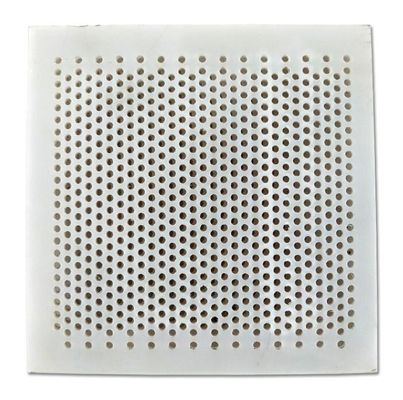 Lớp phủ bột Màu vàng đồng Hộp mật ong lỗ tròn Metal Mesh Bảng kim loại đục