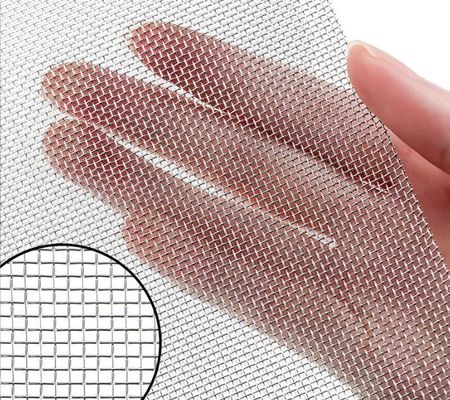 Tự chỉnh thép không gỉ được dệt chống đạn An ninh ướt côn trùng cửa sổ màn hình