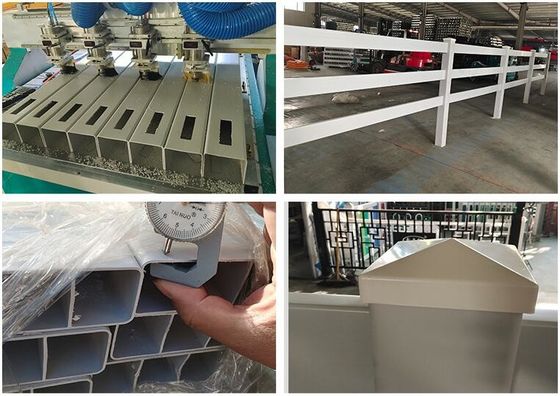 Rào chắn vinyl ngoài trời 1.5 * 2.5m màu trắng PVC đường sắt