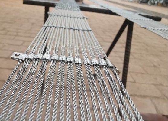 Màng dây thừng thép không gỉ 2mm cho vườn thú 304/316