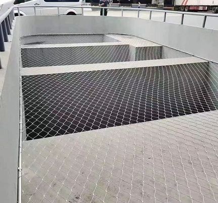 Kháng tia cực tím tuổi thọ dài Stainless Steel Cable Wire Mesh với 1 * 10m / 2 * 5m / 2 * 3m / 10 * 10m kích thước ranh giới