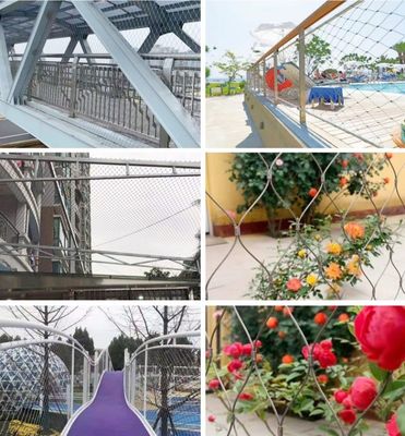 Lưới cáp thép không gỉ 304 xử lý oxy hóa đen cho chuồng chim sở thú