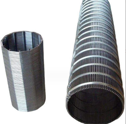 Johnson lọc ống kiểm soát cát liên tục Slotted ống sợi bọc sợi màn hình