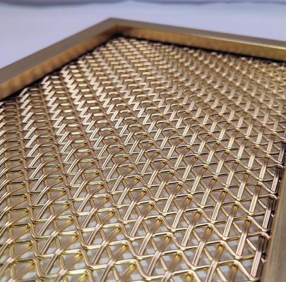 Màn hình lưới dệt thép không gỉ trang trí được chải