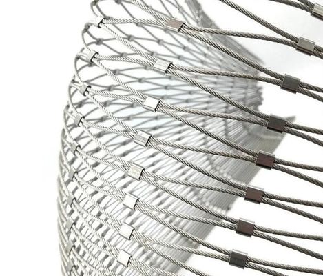 Dây thép không gỉ linh hoạt bằng kim cương Dây cáp lưới lưới vườn thú