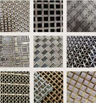 Thép không gỉ Kiến trúc kim loại trang trí Lưới thép không gỉ Dây dệt Drapery