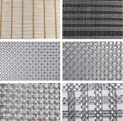 Lưới mặt tiền dệt bằng thép không gỉ để trang trí kiến trúc