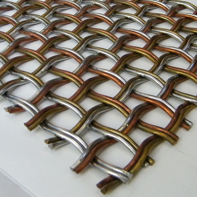 Stainless Steel Crimped Woven Wire Mesh cho mặt tiền kiến trúc