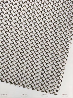 Kiến trúc Crimped Woven Wire Mesh trang trí kim loại chuỗi lưới rèm hợp kim lưới cuộn rèm