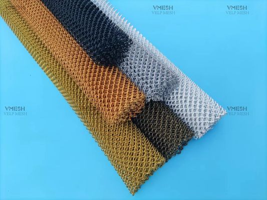 Lưới trang trí Chuỗi liên kết màn hình phân vùng dệt Lưới trang trí
