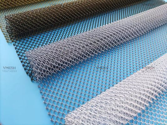 Rèm lưới nhôm Cascade cuộn dây cho phân vùng không gian