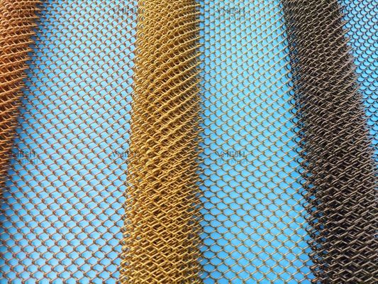 Metal Drapery Chain Mail Mesh Curtain Metal Coil Drapery Metal Mesh Curtain Mesh cho ngăn cách không gian & Room Divider