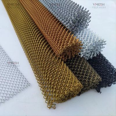 Kiến trúc dây kim loại cuộn Drapery với màu sắc khác nhau để trang trí