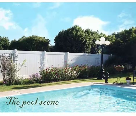 Độ bền 6 * 8 feet PVC nguyên chất giá rẻ Full Privacy Fence