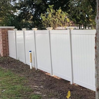 bán nóng màu trắng đẹp PVC rắn nhựa riêng tư Vinyl hàng rào