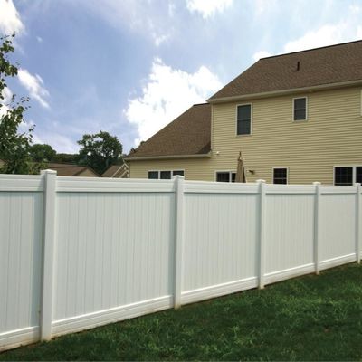 bán nóng màu trắng đẹp PVC rắn nhựa riêng tư Vinyl hàng rào