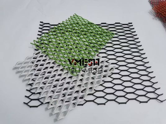 Kiến trúc kim loại lưới xây dựng mặt tiền tấm trần nhôm kim loại mở rộng lưới