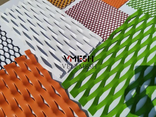 PVDF Aluminium Facade Mesh Xây dựng kim loại mở rộng tấm ngoài lớp phủ