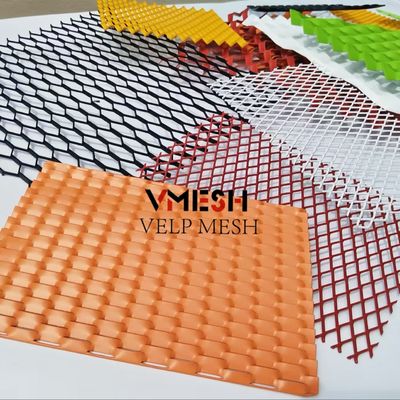 Màn hình trang trí sáu góc tấm kim loại Aluminum Grid Wire Mesh