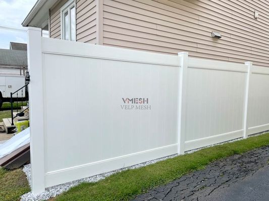 Dễ cài đặt White Outdoor Vinyl Rào đẹp lâu bền