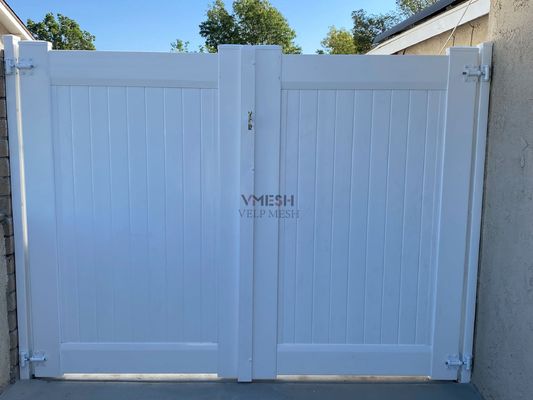 Dễ dàng lắp ráp chống tia cực tím màu trắng Pvc bảo mật hàng rào nhà vinyl hàng rào