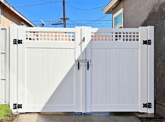 100% nguyên liệu nguyên chất Vinyl Farm Cửa 6x8ft Trắng