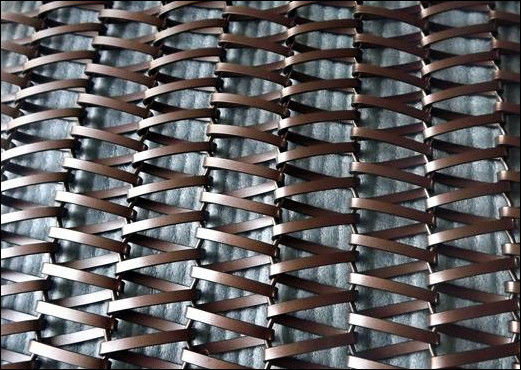 PVDF thép không gỉ trang trí Crimped Woven Mesh cho thiết kế nội thất