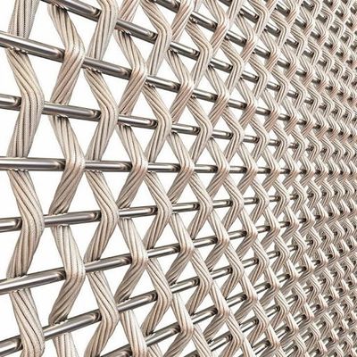 Stainless Steel Woven Wire Mesh cho lớp phủ mặt tiền 0,2-8mm