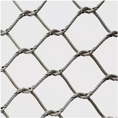 Sản xuất nhà máy bằng thép không gỉ dây cáp Net Woven dây Zoo Zoo Zoo