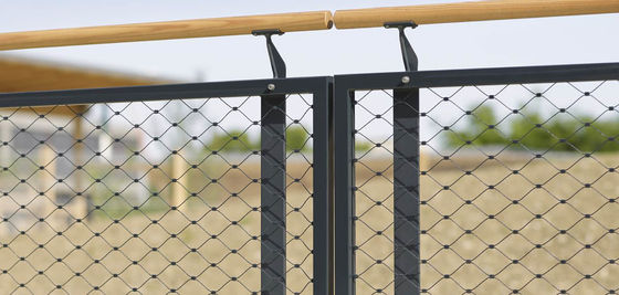 Stainless Steel Cable Rope Mesh cho Kiến trúc Kim cương Flexible Screen Zoo Animal Enclosure Safe