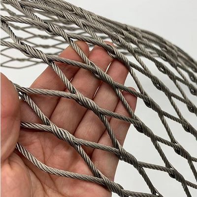 Tùy chỉnh tay dệt thép không gỉ dây thừng lưới chống rơi lưới