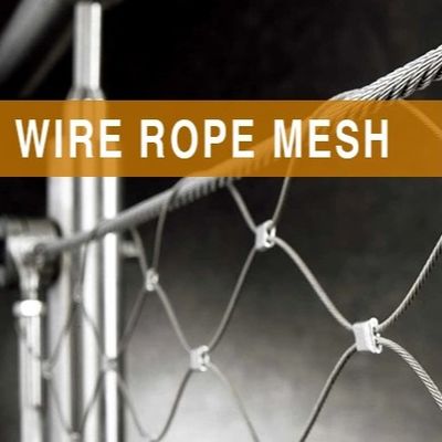 SS 304 316 Lưới dây thép không gỉ cho dây cáp chim