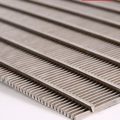Bảng lọc màn hình dây nêm bằng thép không gỉ có rãnh