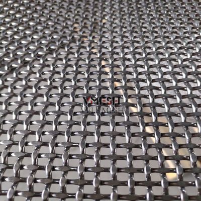 Trang trí bằng thép không gỉ dây phẳng các tấm lưới dây điện để xây dựng